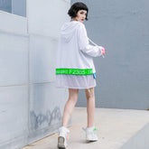 Women Loose Printed Hooded Casual Sweatshirt